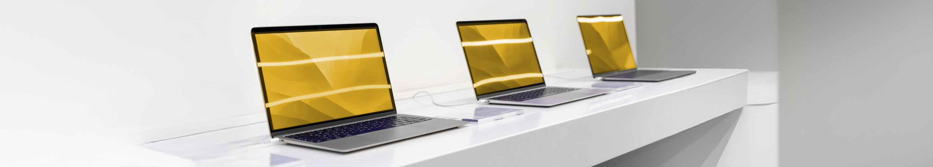 Sale,Of,Modern,Laptops,In,Electronics,Stores.,Exhibition,Hall,Of